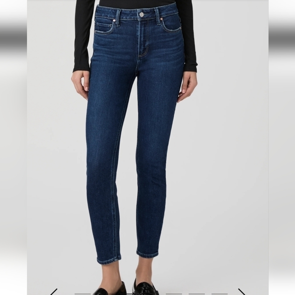PAIGE Hoxton Ankle blue skinny jeans size 31.
